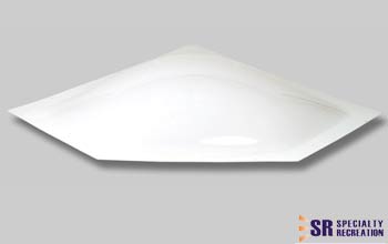 Specialty Recreation Neo Angle Skylight 27 Inch x 14-1/2 Inch - White - Single - NSL2412W - Young Farts RV Parts