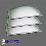 Specialty Recreation Rectangular Skylight 14 Inch x 22 inch - White - Set Of 3 - SP1422W