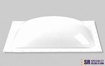 Specialty Recreation Rectangular Skylight 4-1/2" High Bubble Type Dome Opening 14" x 22" White - SL1422W-LP - Young Farts RV Parts