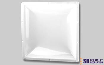 Specialty Recreation Skylight 3-1/2" High Bubble Type Dome Square White Opening 14" x 14" - N1414 - Young Farts RV Parts