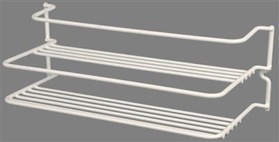 Spice Holder AP Products 004-506 Grayline ®, Used To Store Spice Jars In Kitchen, 11-1/2" Length x 4-3/8" Width x 3-3/4" Height, 2-Tier Shelf, White - Young Farts RV Parts