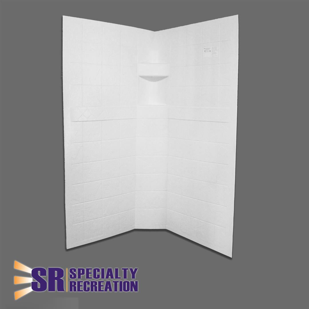 s.recreation NSW3434W *SPECIAL ORDER* NEO SHOWER WALL 34X34X67 - Young Farts RV Parts