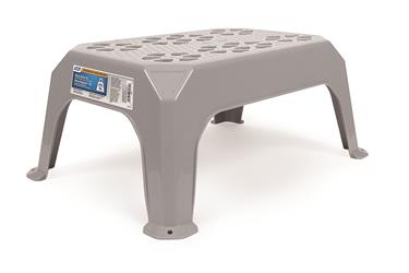Step Stool Camco 43470 One Step, Not Foldable, 9-1/4" Length × 10-7/8" Width × 17-3/8" Height, 300 Pound Capacity, Gray - Young Farts RV Parts