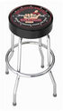 Stool Plasticolor 004753R01 Garage Stools, Round Black Vinyl Seat With The Busted Knuckle Garage/Hand With Wrench, Non-Swivel, 4 Steel Legs - Young Farts RV Parts
