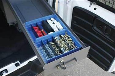 Storage Cabinet Drawer Holman 40140 For Long Drawer Storage Unit, Blue, Plastic, 11" Width x 4" Height x 8" Depth, Single - Young Farts RV Parts
