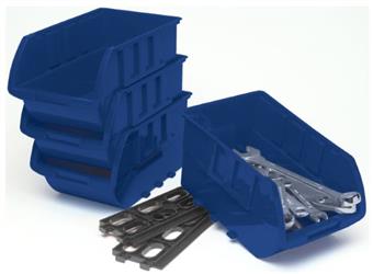 Storage Cabinet Drawer Performance Tool W5196 9-1/4" Length x 6" Width x 5" Height Blue Large Bins, With Interlocking Mounting Rails - Young Farts RV Parts