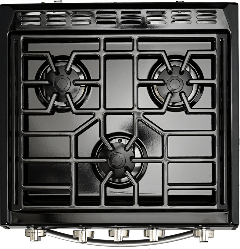 Suburban 3622A - Stove Elite - with Black Top With Glass Door - Young Farts RV Parts