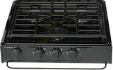 Suburban Mfg Stove Cooktop - SCS3BEZ - Black with Piezo Ignition - 3631A