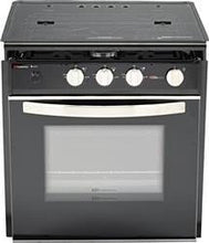 Load image into Gallery viewer, Suburban Mfg Stove Elite 21&quot; - Black Porcelain Top With Glass Door - 3628A - Young Farts RV Parts