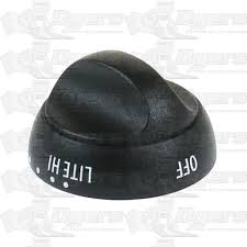 Suburban Mfg Top Burner Control Knob Black - 140230 - Young Farts RV Parts