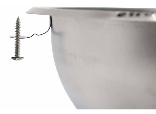 Sunrise Pipe 13TF0105 - 10" Round Stainless Steel Sink - Young Farts RV Parts