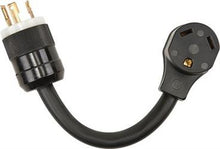 Load image into Gallery viewer, Surge Guard Power Supply Cord, 3 Prong Male x Female End, 30 Amp, 12&quot; - Young Farts RV Parts