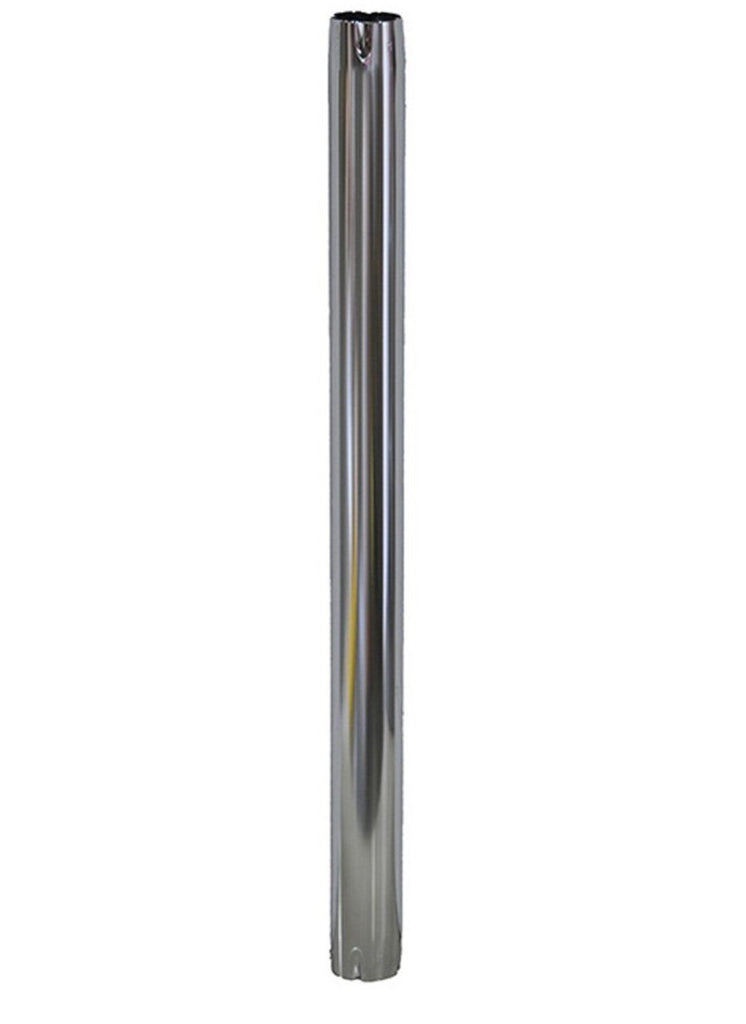 Table Leg 29-1/2" Length AP Products 013-951 Without Base, Tubular, Chrome Plated, Aluminum, Pedestal Table Leg With Tapered Ends - Young Farts RV Parts