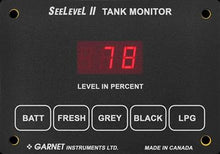 Load image into Gallery viewer, Tank Monitor System SeeLevel 709-1003 SeeLevel II ™, Used To Monitor Battery Voltage/ Fresh Water Tank/ Gray Water tank/ Black Water Tank/ LPG Tank Levels, LED Display, 2.8&quot; x 4&quot;, Measures Tanks Up To 3 Holding Tanks And 1 LPG Tank - Young Farts RV Parts