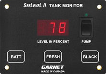 Load image into Gallery viewer, Tank Monitor System SeeLevel 709-2P Used To Monitor Battery Voltage/ Fresh Water Tank/ Gray Water Tank/ Black Water Tank Levels, LED Display, 2.8&quot; x 4&quot; - Young Farts RV Parts