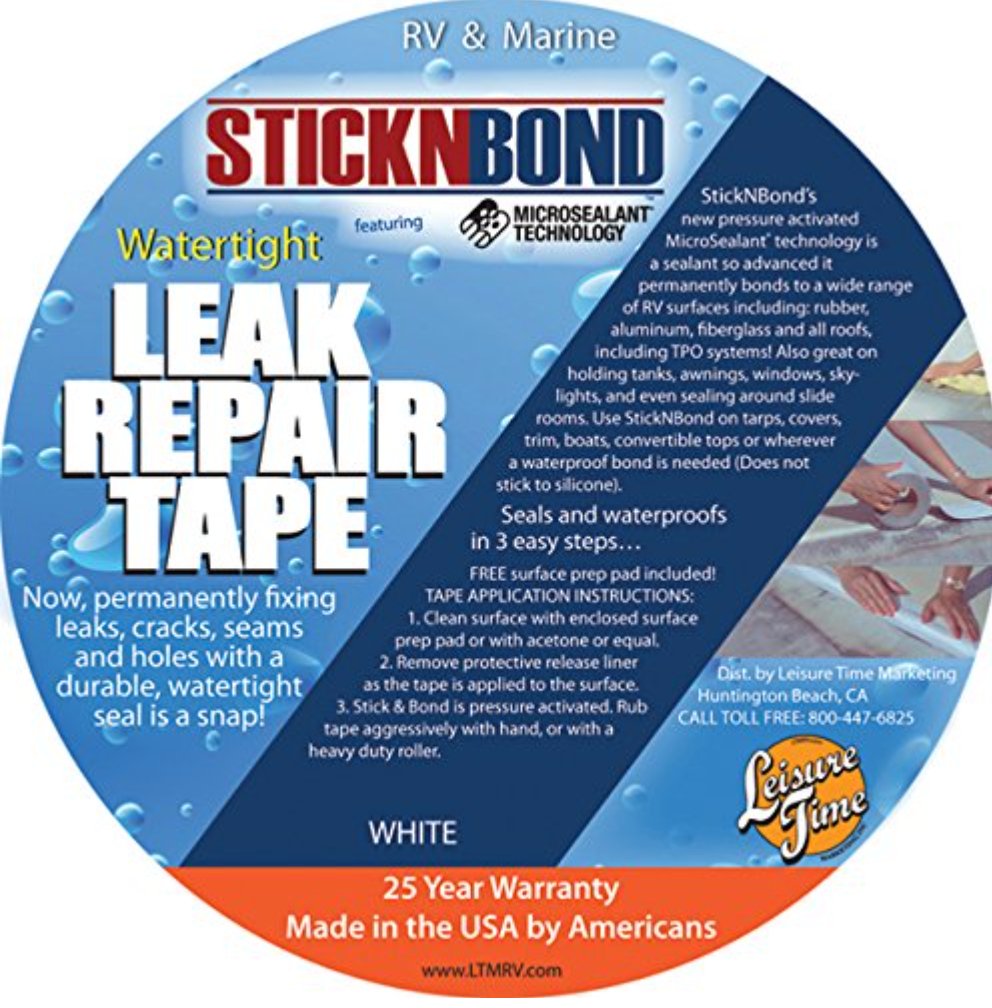 Tape Heng's Industries 60021 STICKNBOND ™ Roof Repair Tape; 4" x 60" - Young Farts RV Parts