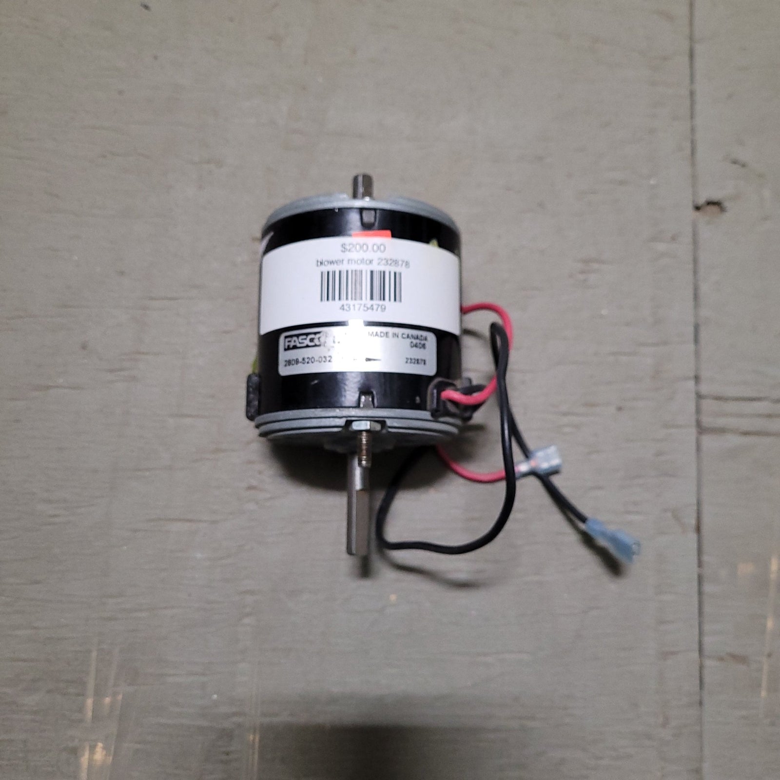 TELCO 232878 Suburban Furnace Heater Motor 12VDC - Young Farts RV Parts