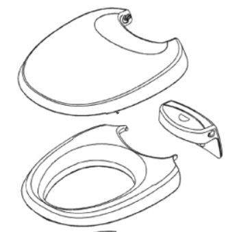 thetford 36767 *SPECIAL ORDER* BRAVURA SEAT & COVER- PAR - Young Farts RV Parts