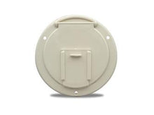 Load image into Gallery viewer, Thetford® 94327 - 4.6&quot;D Colonial White Round Electric Cable Hatch with Back - Young Farts RV Parts