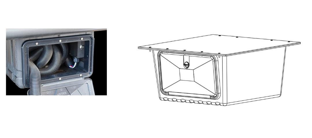 thetford 97648 *SPECIAL ORDER* 12'STORAGE BOX W/HARDWARE - Young Farts RV Parts