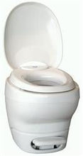 Load image into Gallery viewer, Thetford Aqua-Magic Bravura Toilet High Profile White Plastic with Water-Saving Hand Sprayer 31101 - Young Farts RV Parts