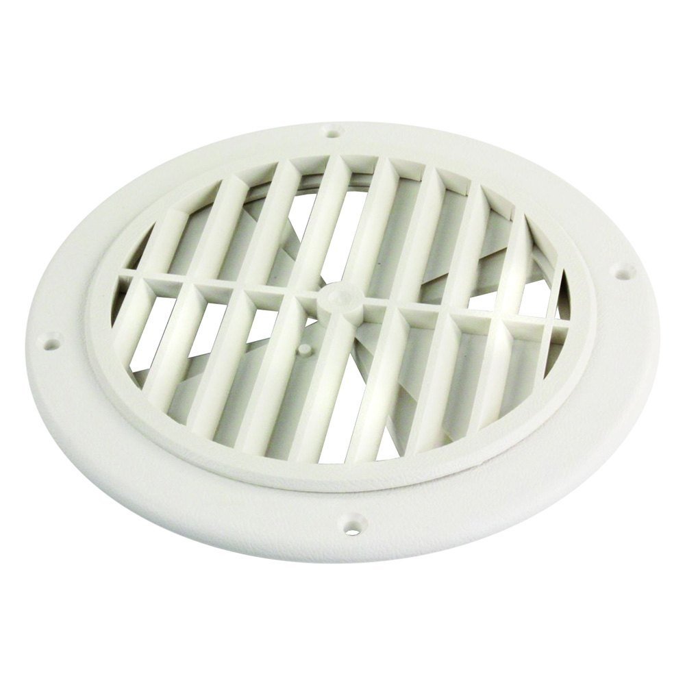 Thetford GRILL2D-A - 5-1/4" Polar White Round Ceiling Vent - Young Farts RV Parts