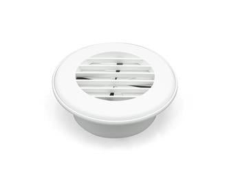 Thetford Heating/ Cooling Register - Round Polar White - 94267 - Young Farts RV Parts