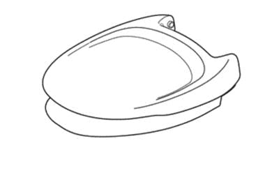 Thetford Toilet Seat Round Closed Front White Plastic - 31704 - Young Farts RV Parts