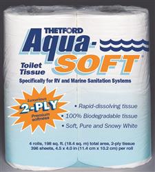 Toilet Tissue Thetford 03300 Aqua-Soft ®, 2 Ply, 4 Roll Pack - Young Farts RV Parts