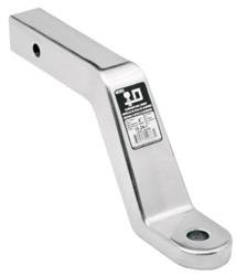 Trailer Hitch Ball Mount Draw-Tite 40383 Forged, Class III/ IV, Fits 2" Receiver, 8000 Pound Gross Trailer Weight/ 800 Pound Tongue Weight, 6" Drop/ 5" Rise, Non-Swivel, Non-Extendable, 11-7/8" Solid Shank, 1" Ball Hole, Without Ball - Young Farts RV Parts