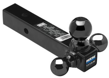 Trailer Hitch Ball Mount Draw - Tite 45325 Titan ™, Class V, For 2 - 1/2" Receiver, Hollow Shank, Tri Ball - 1 - 7/8" (Rated At 2000 Pound)/ 2" (Rated At 10000 Pound)/ 2 - 5/16" (Rated At 14000 Pound) - Young Farts RV Parts