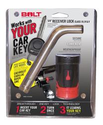 Trailer Hitch Pin BOLT Locks/ Strattec Security 7018446 Bent Pin, 5/8" Diameter, 3.55" Length, For Use With Class III/IV Hitch, With Keyed Lock, With Dust Cover, 93 Groove Port, Single - Young Farts RV Parts