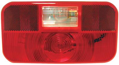 Trailer Light Peterson Mfg. V25922 Stop/ Turn/ Tail Light, Incandescent Bulb, Rectangular, Red, 8-9/16