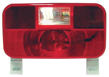 Trailer Light Peterson Mfg. V25924 Stop/ Turn/ Tail Light, Incandescent Bulb, Rectangular, Red, 8-9/16