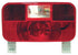 Trailer Light Peterson Mfg. V25924 Stop/ Turn/ Tail Light, Incandescent Bulb, Rectangular, Red, 8-9/16" Length x 4-5/8" Width, With Reflex/ Plate Mounting Bracket/ Backup Light - Young Farts RV Parts