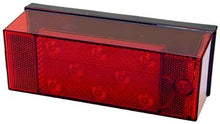 Load image into Gallery viewer, Trailer Light Peterson Mfg. V856L Stop/ Turn/ Tail Light, LED, Rectangular, Red Lens, 7.94&quot; x 2.88&quot;, With Carriage Mounting Bolts/ License Light - Young Farts RV Parts