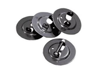 Trailer Stabilizer Jack Stand Pad BAL RV 23035 Use With Light Trailer Stabilizing Jack Part Numbers 23025 And 23026, Provides A Firm Footing On Loose Ground, 1000 Pound Capacity, 6" Diameter, Set Of 4 - Young Farts RV Parts