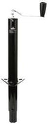 Trailer Tongue Jack Husky Towing 88126 Manual A-Frame Top Wind, 1000 Pound Capacity, 14-7/8" Travel, 22-1/4" Height, 8-1/2" Clearance, 2" Outside Diameter, Bolt-On or Weld-On, Powder Coated, Black, Steel, Includes Mounting Bracket - Young Farts RV Parts