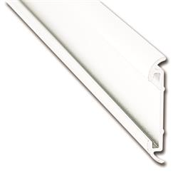 Trim Molding AP Products 021 - 54601 - 8 Flat Trim Type, With Insert, 1 - 1/4" Height x 1/5" Width x 8 Foot Length, Polar White, Aluminum - Young Farts RV Parts
