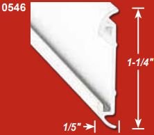 Trim Molding AP Products 021-54603-16 Flat Trim Insert Type, With Insert Slot, 1-1/4" Height x 1/5" Width x 16 Foot Length, Mill, Aluminum - Young Farts RV Parts