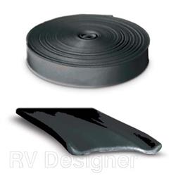 Trim Molding Insert RV Designer E329 Used For Trim Molding, Standard, 1" Width x 25 Feet Length, Black - Young Farts RV Parts