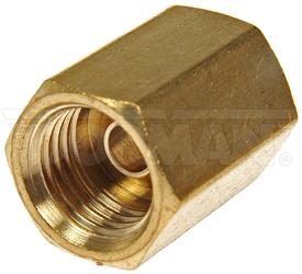 Tube End Fitting Nut Dorman 785-310D OE Solutions ™, 1/8" Outer Diameter, 0.63" Length, Brass, Pack Of 2 - Young Farts RV Parts