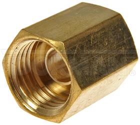 Tube End Fitting Nut Dorman 785-314D OE Solutions ™, 0.44" Outer Diameter, 0.68" Length, Brass, Pack Of 2 - Young Farts RV Parts