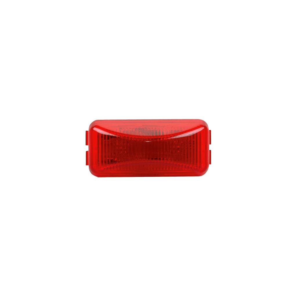 Uni-Bond SE1225R - 1" x 2" Rectangle Side Marker Light Red - Young Farts RV Parts