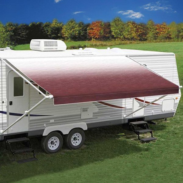 Universal Burgundy Fade RV Replacement Awning Canvas / Fabric - Young Farts RV Parts
