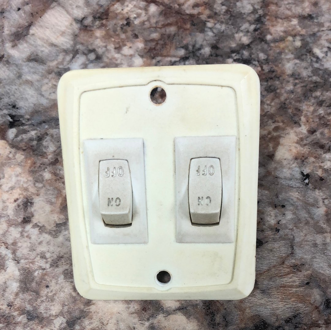 Buy Used 12v RV Double Light Switch Online - Young Farts RV Parts