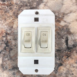 Used 12v RV Double Light Switch