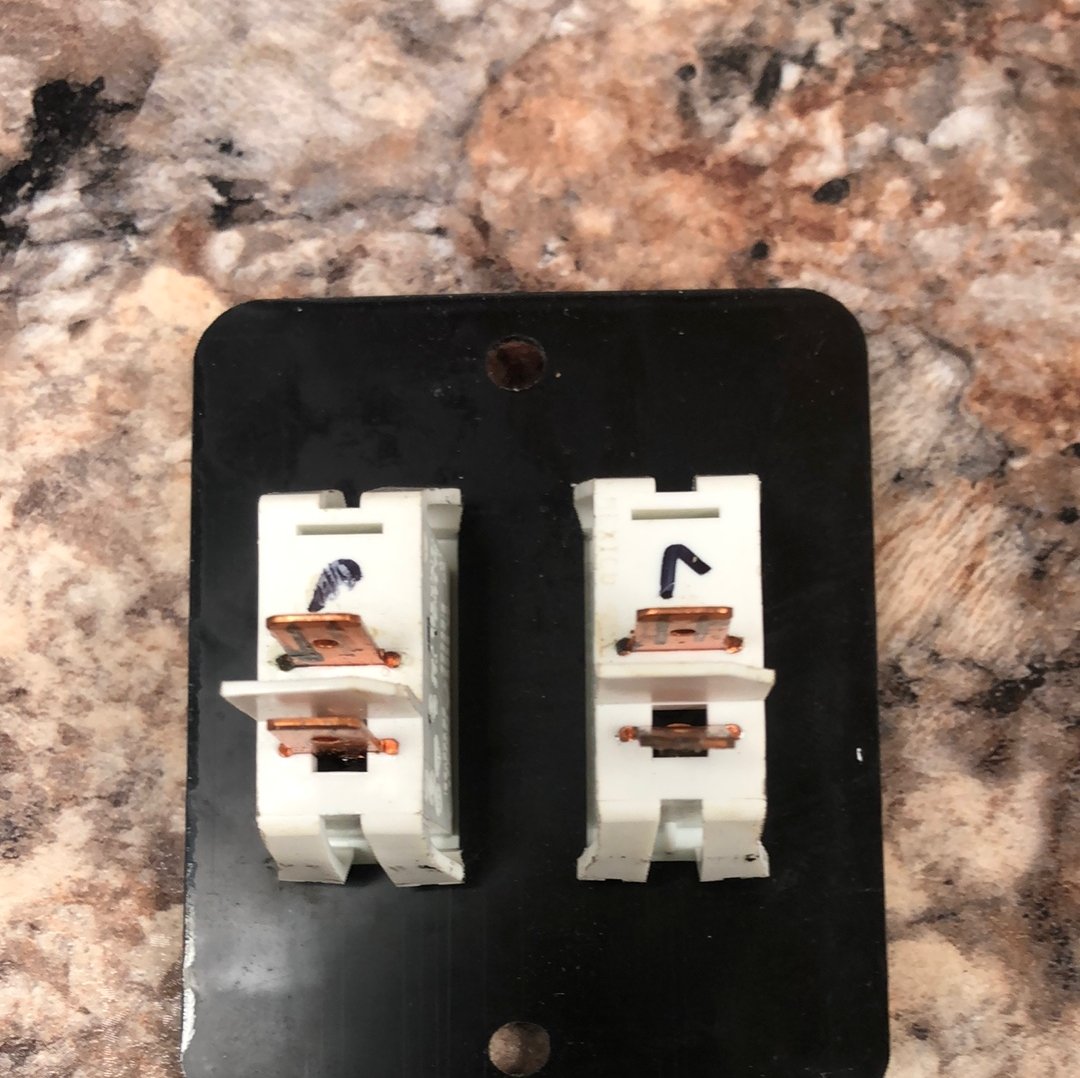 Used 12v RV Double Light Switch - Young Farts RV Parts