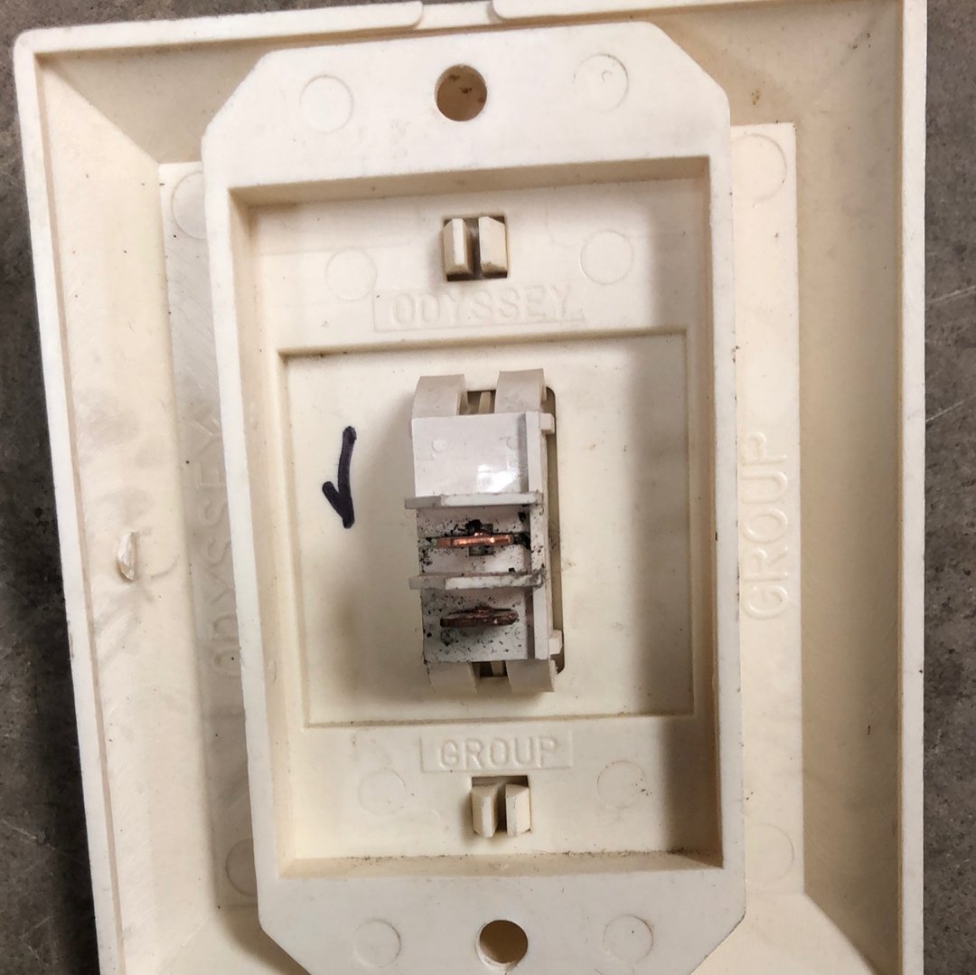 Used 12v RV Single Light Switch - Young Farts RV Parts