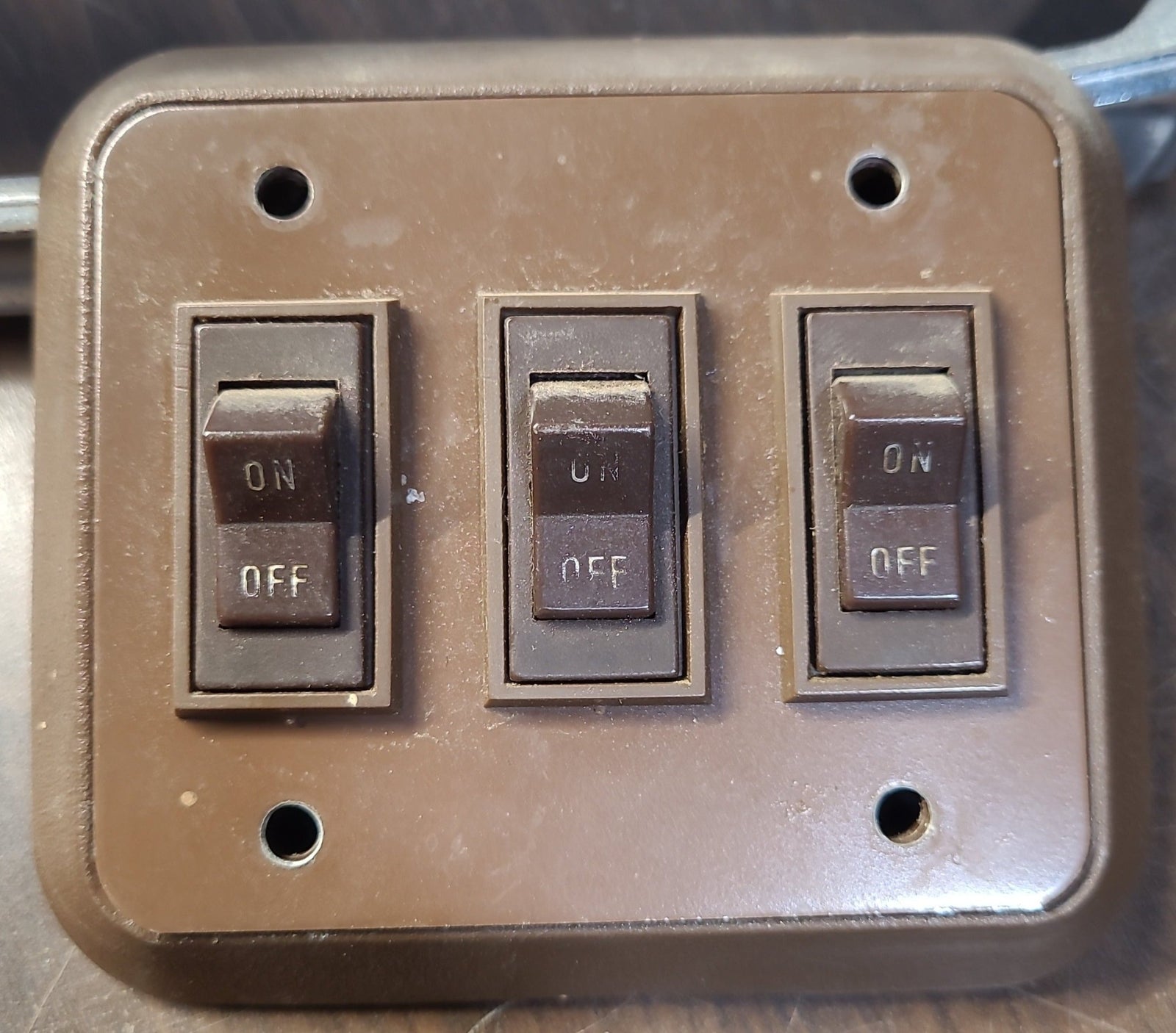 Used 12v RV Triple Light Switch - Young Farts RV Parts